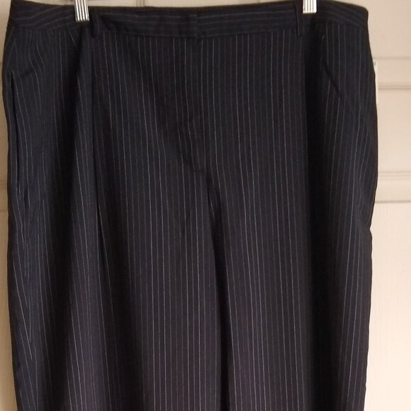 Jaclyn Smith pinstripe slacks women's size 18 - Picture 1 of 8